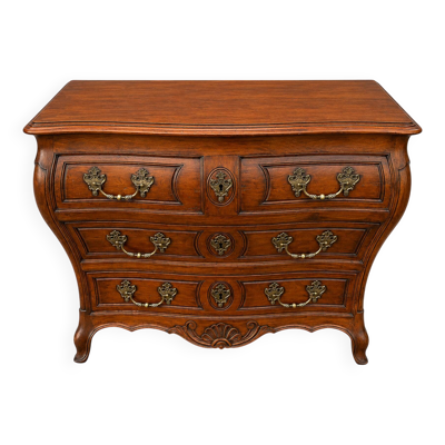 Commode tombeau Bordelaise Louis XV Acajou Massif et Bronze XVIII ème