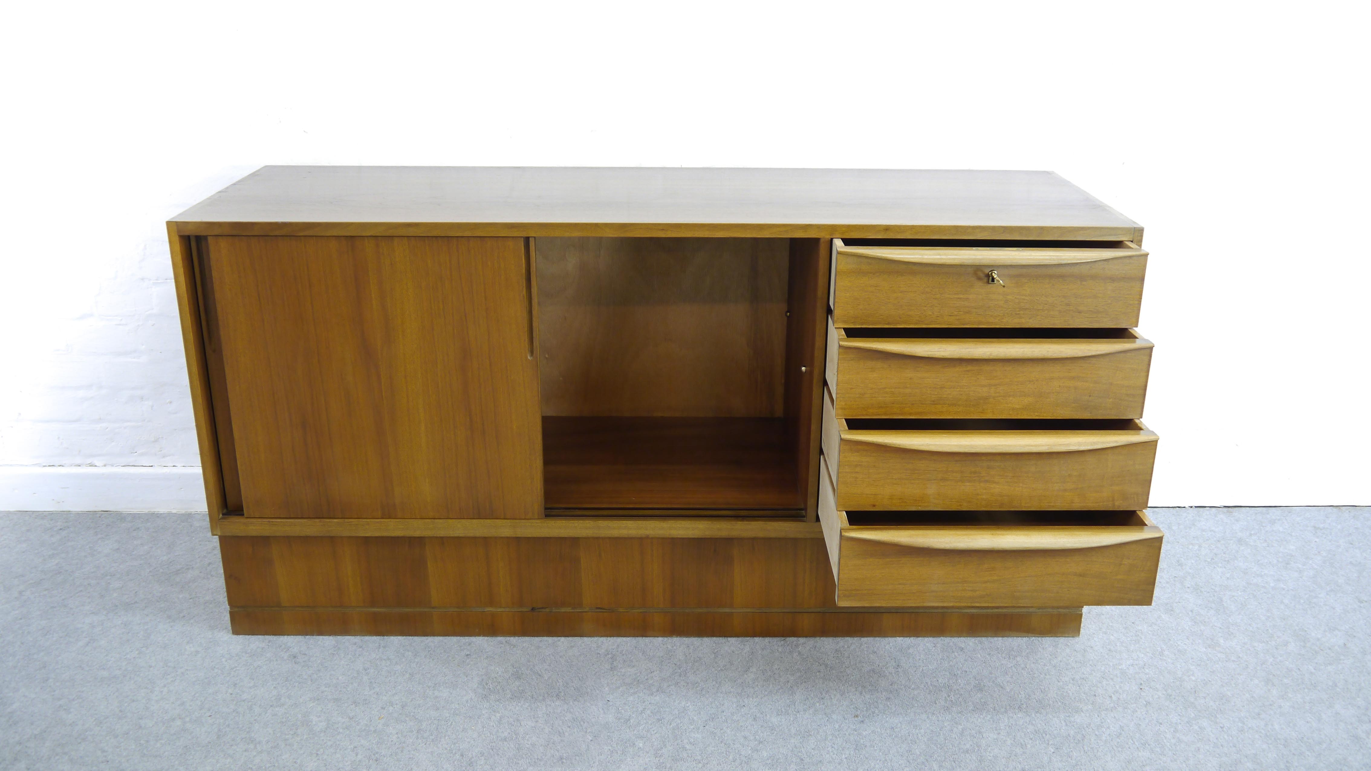 Midcentury sideboard by Franz Ehrlich for Veb deutsche werkstätten hellerau
