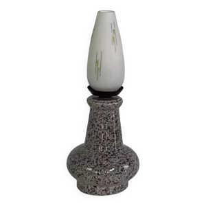 Lampe vintage en céramique - opaline