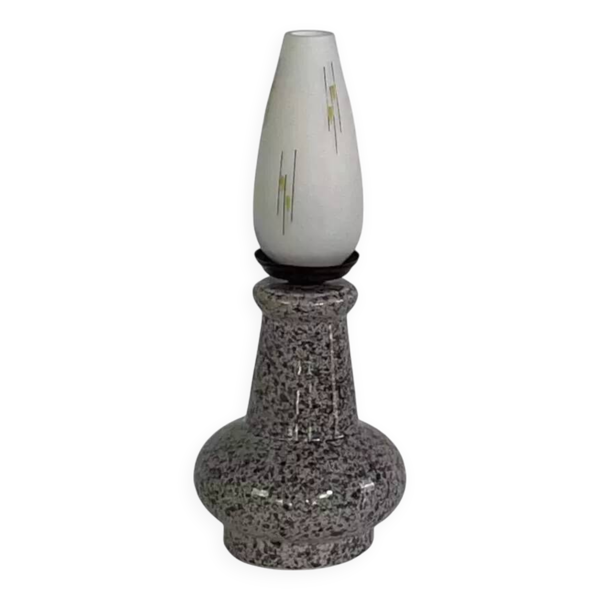 Lampe vintage en céramique et opaline — Beyit