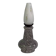 Vintage ceramic and opaline lamp