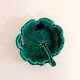 Slip tray, Leaf model, Green, 1960 - 12 X 13 cm