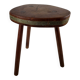 Brutalist wooden stool
