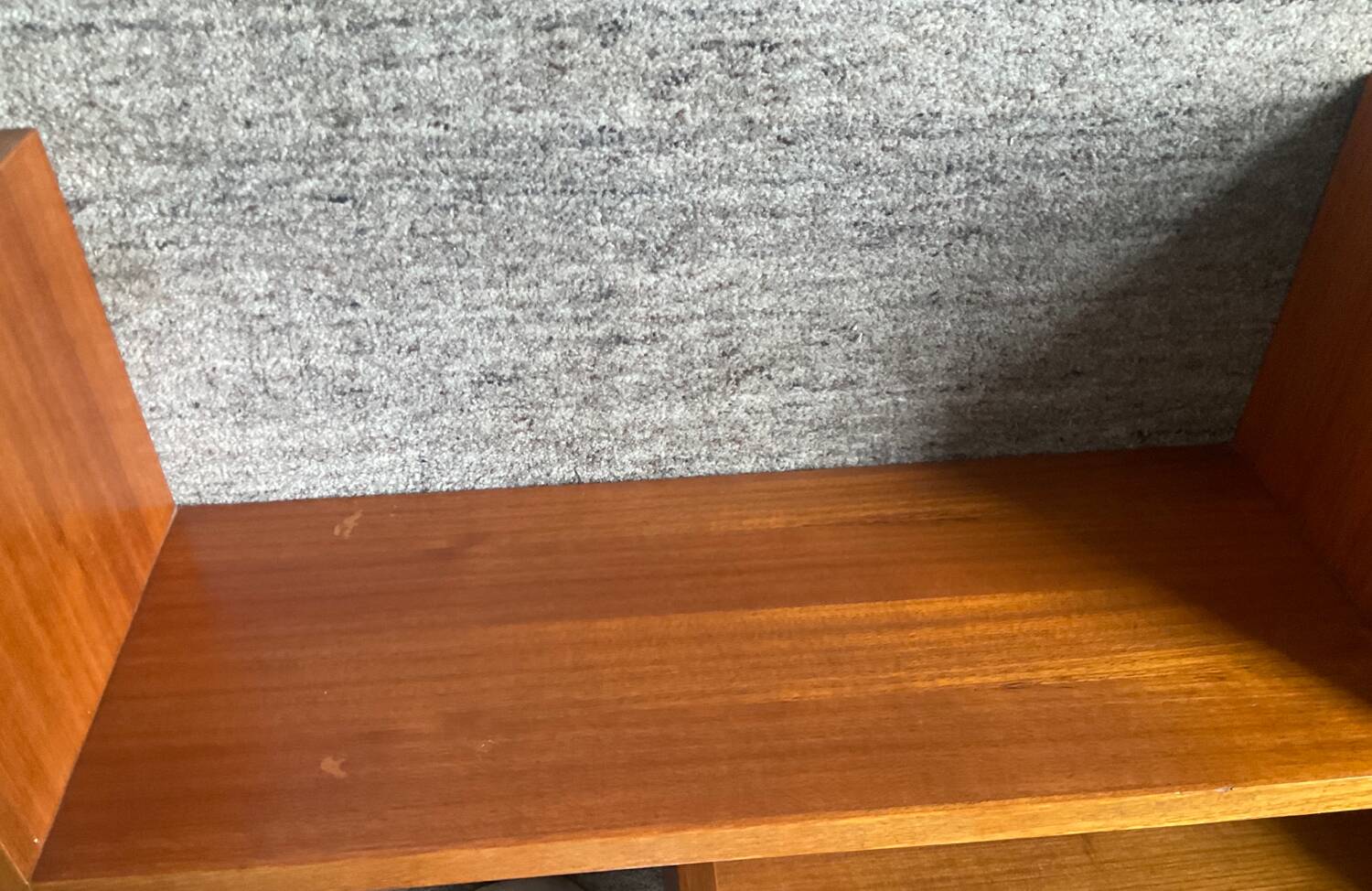 Pair of Scandinavian teak shelves from the 60s