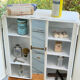Vintage white metal medicine cabinet