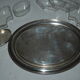 Platter appetizer art-deco Christofle Gallia silver metal