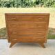 Commode à 4 tiroirs , de style scandinave , pieds compas , 1950’