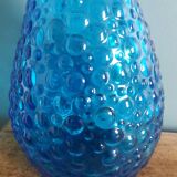 Empoli carafe in turquoise blue glass