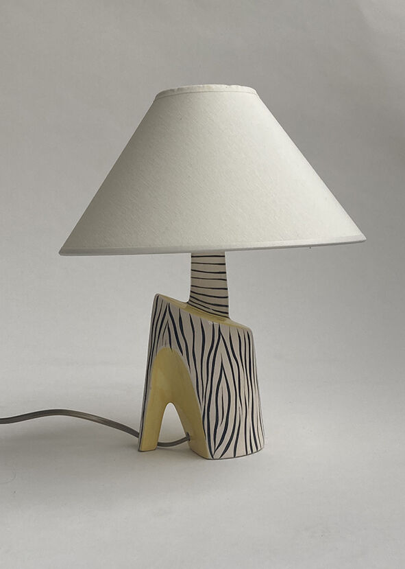 Vintage 1950s ceramic lamp