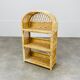 Rounded rattan shelf 60s