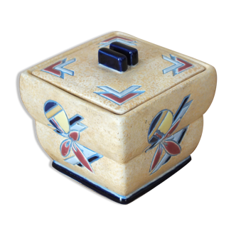 Art Deco enamelled pot Amphora Czechoslovakia