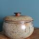 Large stoneware tureen/caquell from Puisaye, signed Jean-Pierre Prud'homme