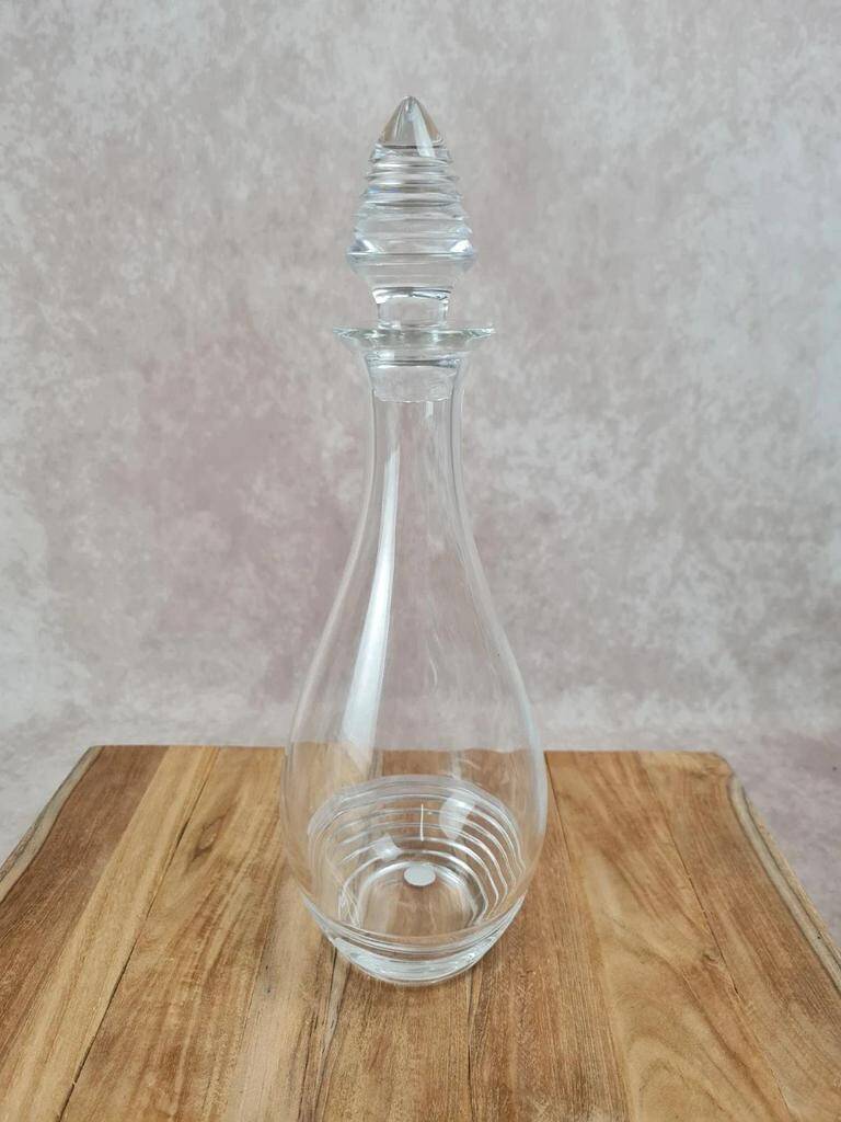 Vintage glass carafe by Guy Degrenne – 1970s design