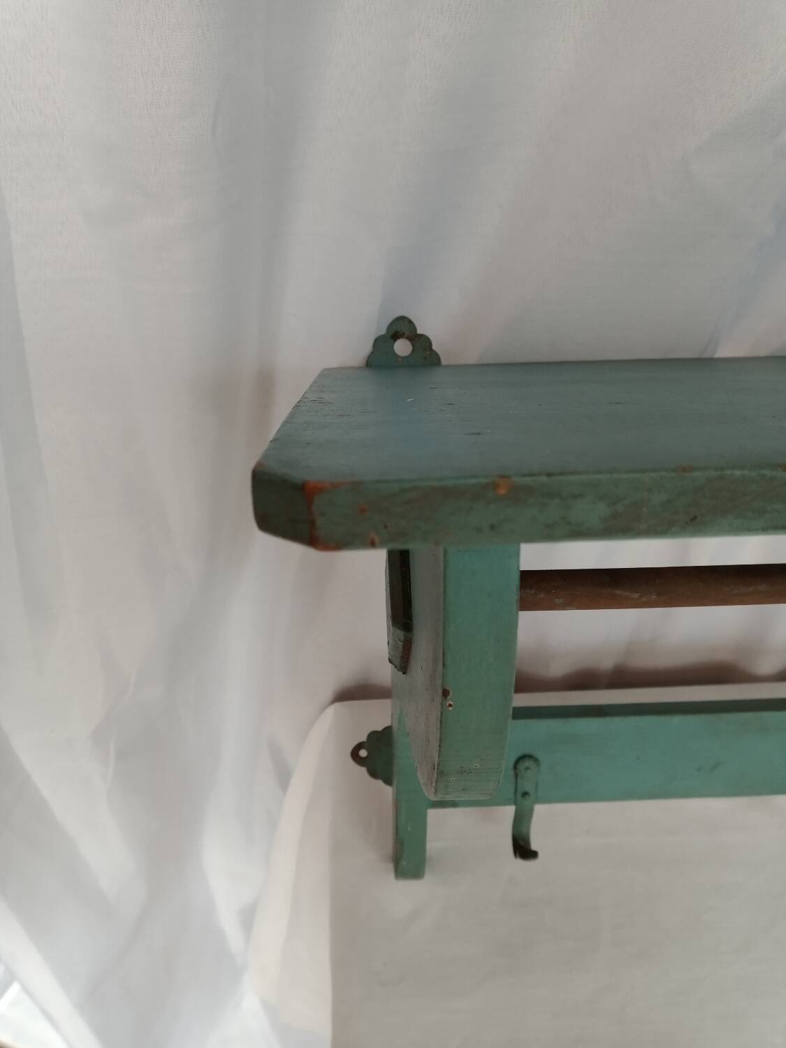 Old kitchen towel holder shelf