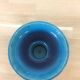 Scandinavian turquoise glazed ceramic candlestick – Denmark, 1960