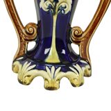 Art Nouveau Barbotine Majolica Vases Jardinière Set of 3