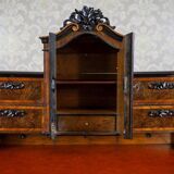 Antique Louis Philippe Walnut andVeneer Secretary Desk, 1860