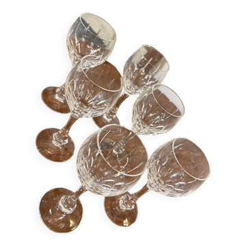 6 crystal wine glasses from Lorraine