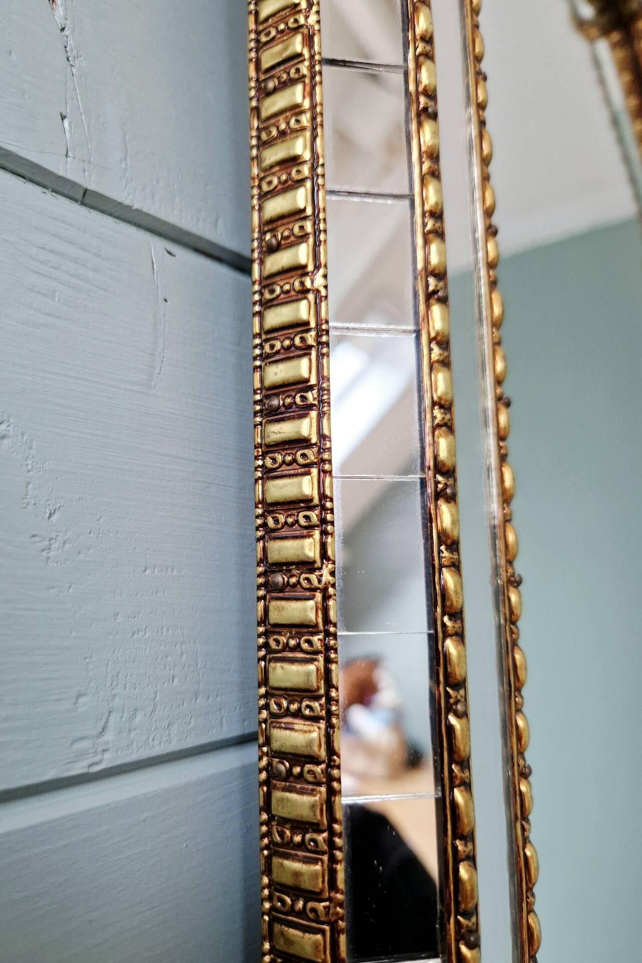 Venetian mirror with brass frames, 1970s-80s