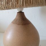 Vintage gres lamp lampshade jute rope