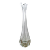 Vase / soliflore en verre épais
