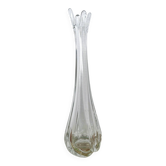 Vase / soliflore en verre épais