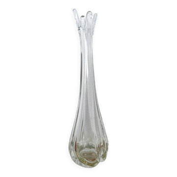 Vase / soliflore in thick glass
