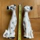 Chiens dalmatiens céramique vintage