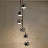 Lustre cascade chrome Space Age.