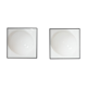 Paire d’appliques murales en acrylique italiennes extra large Space Age