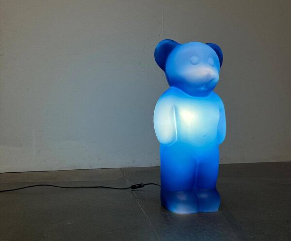 Lampadaire Postmoderne Ours Lumibär Allemand par Klein & Leidig pour Flötotto, années 1990