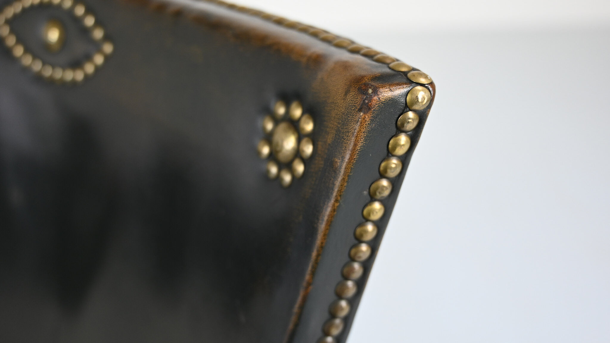 Otto Schulz leather club chair, for Boet. Sweden, C.1940