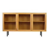Vintage Sideboard Vitrine Eiche Danish Design 70er Dänisch 70s