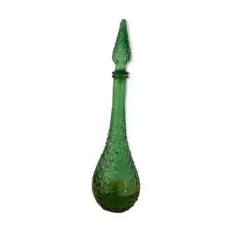 Green bubble carafe Empoli from the 1960s