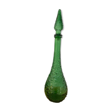 Green bubble carafe Empoli from the 1960s