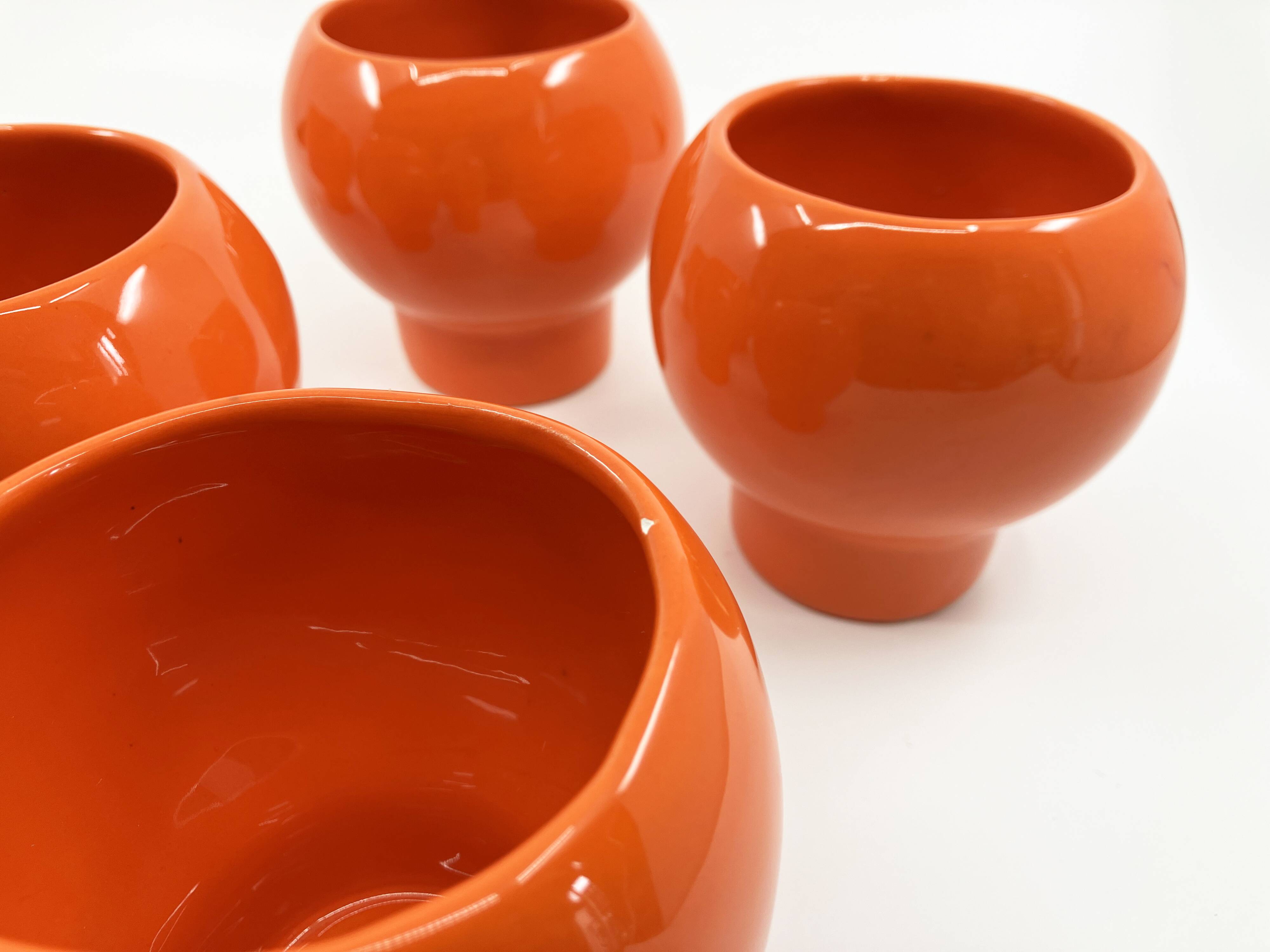 Ceramic bowl/pitcher set • Georges Lanteri for A.R.P. • Circa 70s