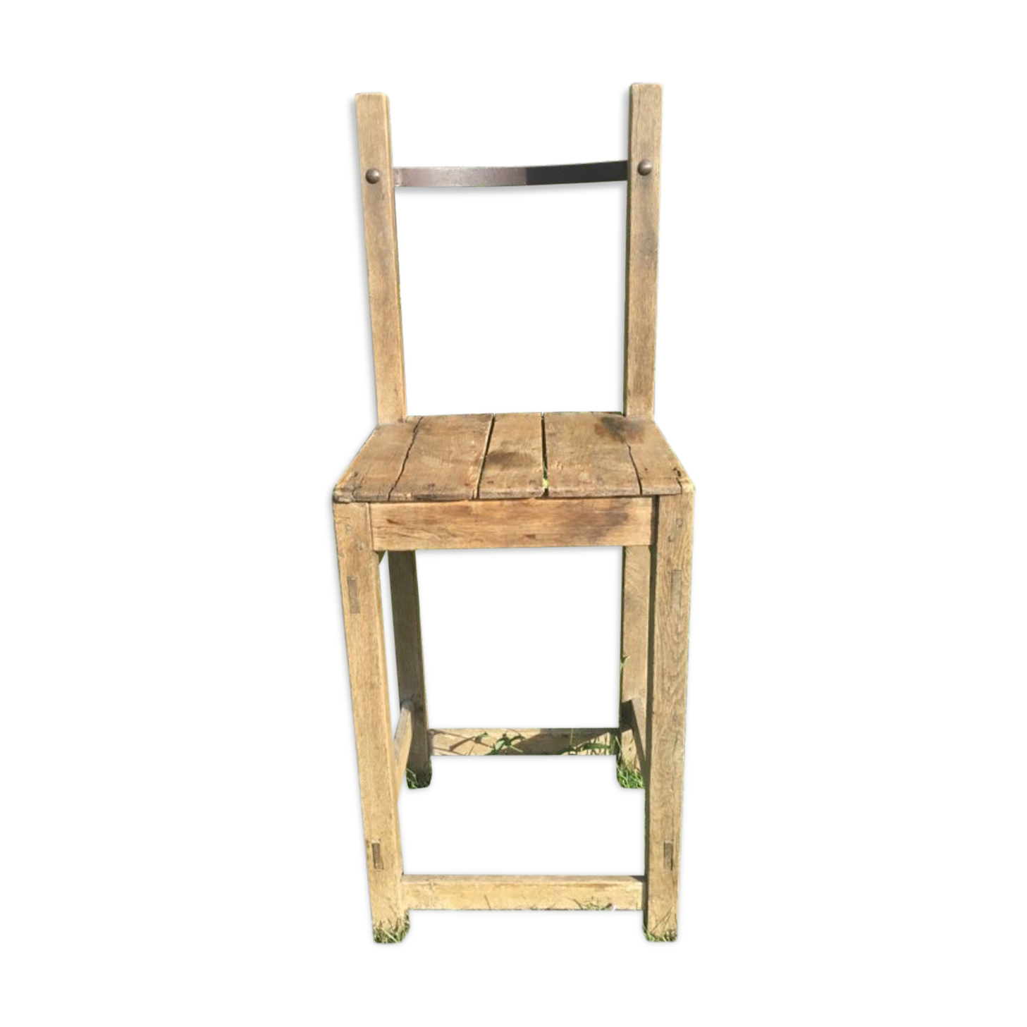 Brutalist bar high chair