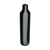 80's design black and white glass vase