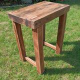 Small antique workbench in solid oak