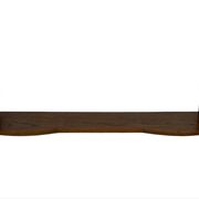 Vintage wooden wall shelve rack bookshelf in oak wood minimalist