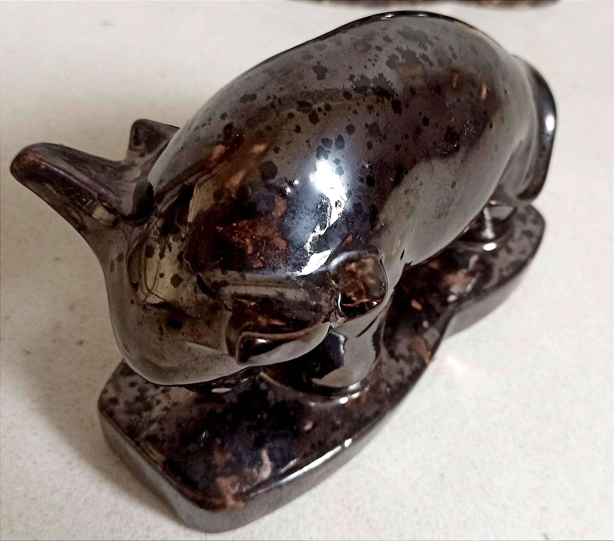 Pair of bookends 1960s Stylised Bull