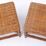 Pieces of vintage rattan sofa