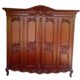 Norman wedding wardrobe in solid wood 4 doors