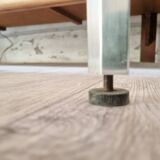 Table à manger design bois et inox