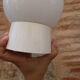 Applique globe blanc