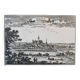 17th century copper engraving "Mons" By Sébastien de Pontault de Beaulieu (1612-1674)