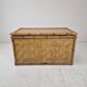 Mid-Century Italian Woven Rattan and Bamboo Blanket Chest or Trunk, 1970's