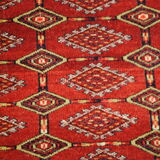 Authentic Persian rugs, knotted hand of extreme finesse by the tribe of the torkaman 162x110cm