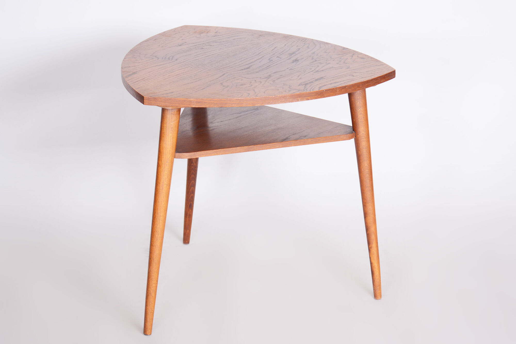 Mid Century Table, 1950s Czechia - Original condition oak