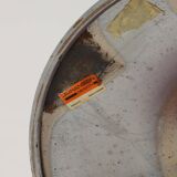 “Satellite” stool, tulip base in chrome metal